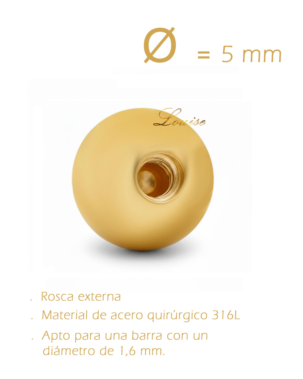 Precioso piercing de ombligo invertido goldplated con flor de circonitas rosa