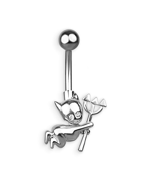 Piercing de ombligo con diablillo travieso