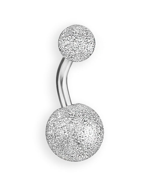 Piercing de ombligo basic en color plata con acabado delicado – Barra 6 mm